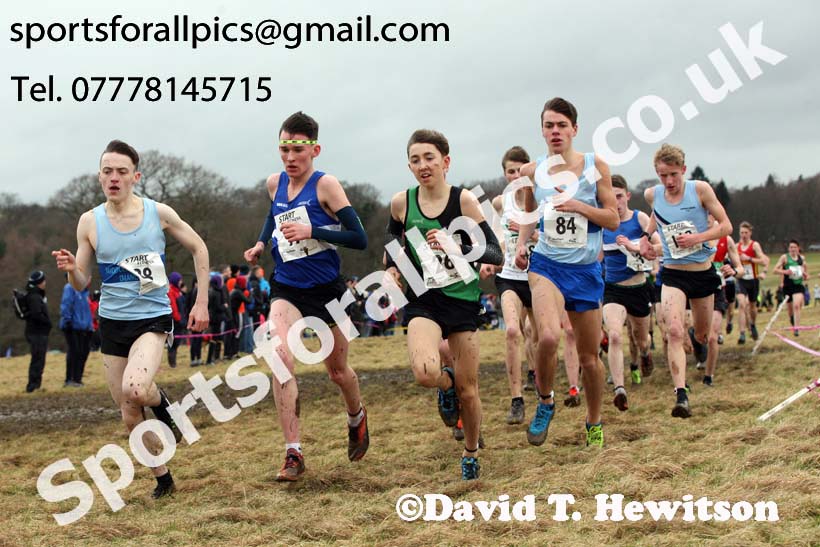 Mens under-17s, 2018 Northern Cross Country Champs., Harewood House, Leeds. Photo: David T. Hewitson/Sports for All Pics